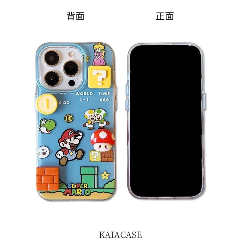 3D Cartoon iPhone Hülle – Niedliche Acryl Handyhülle für iPhone 7 bis 17 Pro Max | Potdemiel