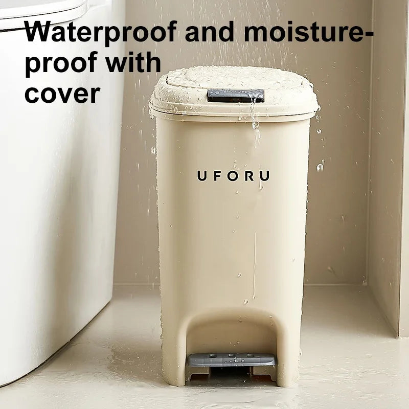 Neue Mülleimer mit großem Fassungsvermögen für Haushaltsküchen, handbetriebene oder fußbetriebene Deckel für Wohnzimmer und Badezimmer
