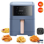 6L/9L Elektrische Luftfritteuse EU Stecker 1500/2400W Smart Multi-funktion Heißer Konvektion Ofen Fritteuse ohne Öl
