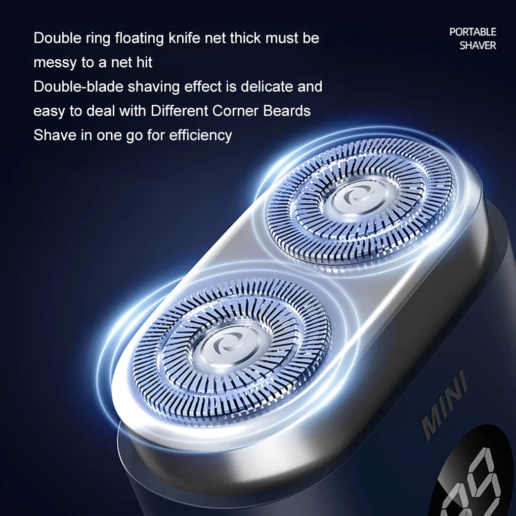 Präzisionsrasierer für Männer, tragbarer Elektrorasierer für schnelle Ergebnisse, Achselhaare, Mini-Elektrorasierer, grau