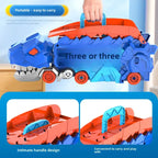 Großer neuer Dinosaurier, der Autos pielzeug isst, transformierbare Lager trägheit gleitendes Auto für Kinder intelligente Motorrad fans