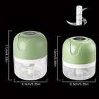 Elektrischer Mini-Knoblauchzerkleinerer – 5W, USB, IPX65, Edelstahlklingen | 100ml & 250ml | CE | Weiß & Grün