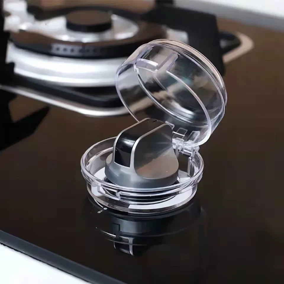 Haushalt Gasherd Schalter Schutzhülle Set Staubdicht Knopf Abdeckung Küche Sicherheit Lock Sicherheit Herd Zubehör