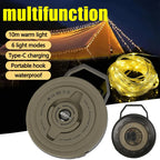 Outdoor-Camping LED Umgebungs licht Typ C wiederauf ladbare tragbare Beleuchtung Taschenlampe mit 6 Modi dekorative Lichterkette