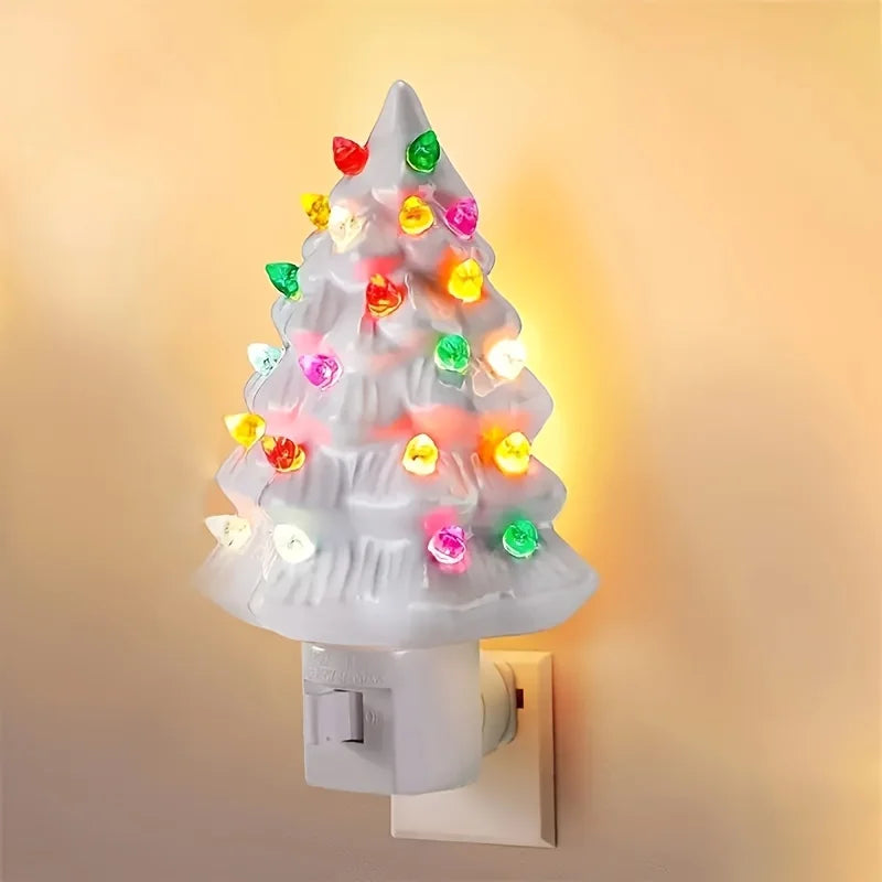 3D-Weihnachtsbaum-Nachtlicht, blinkende LED-Wanddekoration für Zuhause, Innenbereich, Weihnachtsdekoration, Geschenk