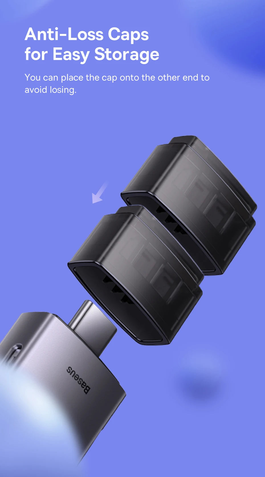 Baseus Kartenleser USB C & USB3.0 zu SD Micro SD TF Speicherkartengerät 104 MB/s 2 TB Smart Card Reader für Laptop-Zubehör