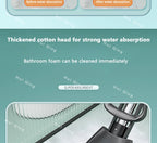 Gepresster selbstentleerender Gummi-Baumwollmopp, freihändiger magischer selbstreinigender Flachmopp, wiederverwendbarer Schwamm, Haushalts-Bodenreinigungswerkzeug