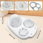 1-teiliger Eier schneider für hart gekochte Eier, 3-Scheiben-Modi, handlicher Hochleistungs-Eierschneider-Küchen würfel für Obst küchen zubehör