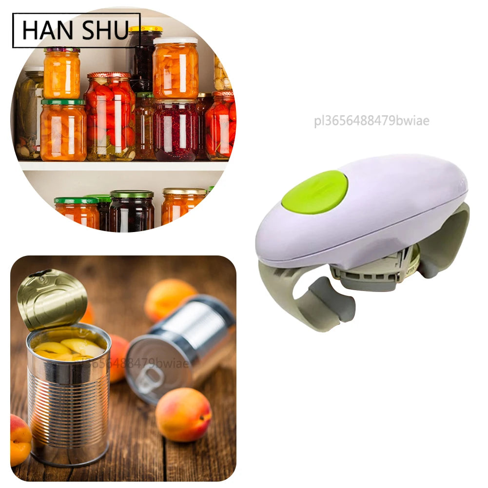 Elektrischer Dosenöffner, einfach und leicht zu öffnen von Dosenflaschen, batteriebetrieben, One-Touch-Blech für alle Arten von Gläsern, Flaschen