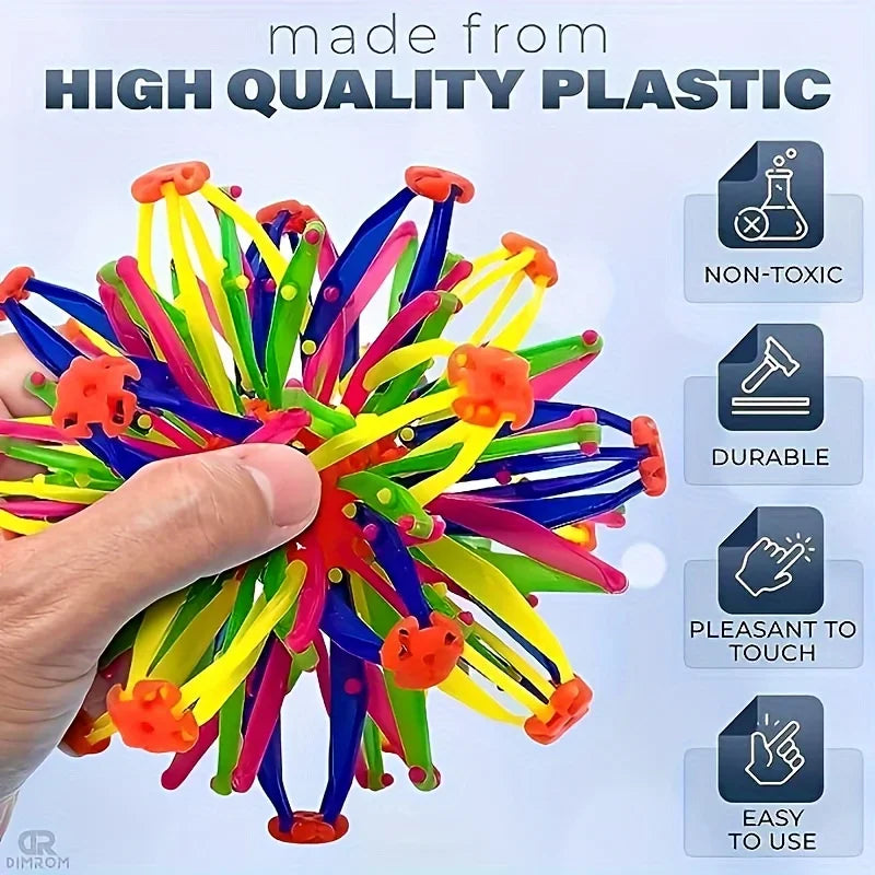 Großer einziehbarer Ball, erweiterbarer Atemball, Spielzeugball, beruhigendes und stressabbauendes Spielzeug, Yoga-Entspannungszubehör