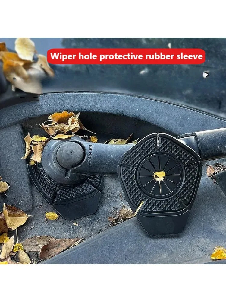 Auto Wischer Loch Schutzhülle, Scheibenwischer Schutz Abdeckung, Universal Staubdichte Abdeckung, Blattsichere Wischer Basis Staub Abdeckung