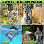 120Bar Bürstenlose Hochvolt-Autowaschpistole 6-in-1 Elektrische Gartenreinigung Spritzpistole fair für Makita 21V Batterie