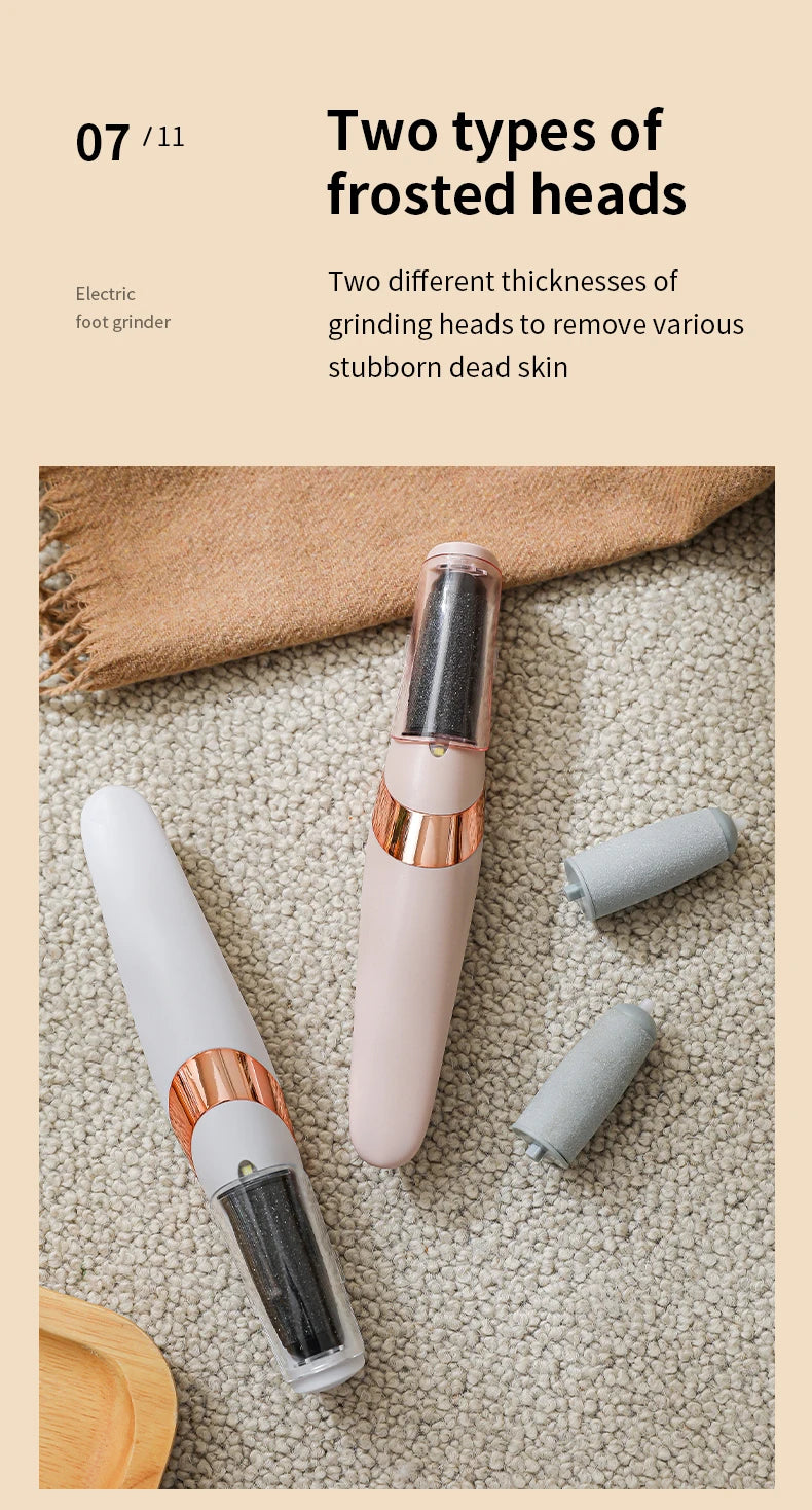 HOMEFISH Elektrischer Fußschleifer, automatisches Hornhautentfernungsgerät für die Fußpflege