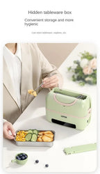 Büropersonal elektrische Heizung Lunchbox Mini Hot Box Doppelschicht Lebensmittelheizung Container