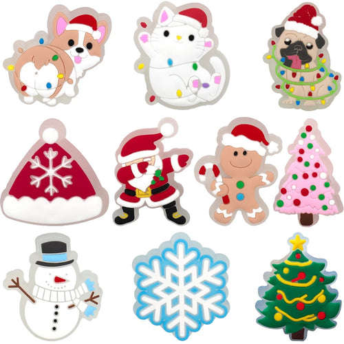 1–5 Stück neue Weihnachts-LED-Schuhanhänger, niedlicher Weihnachtsmann