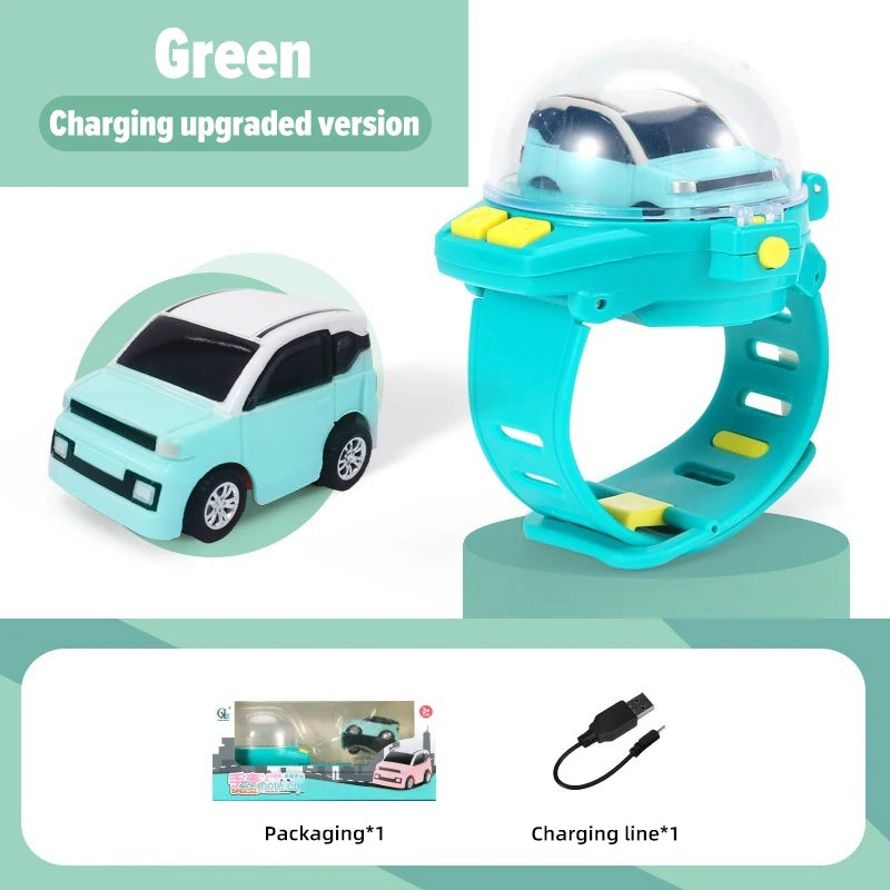 Mini Elektrische Uhr Auto Racing 2,4G Fernbedienung Auto Tragbare Fahrzeug Kinder Spielzeug Weihnachten Geschenke eltern-kind-Interaktion Spiel