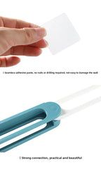 Drei-in-eins faltbare kreative Kunststoff Schuhregal, Schuhhalter, kein Bohren, Toilette Wand ,Lagerung, Badezimmer Lagerregal