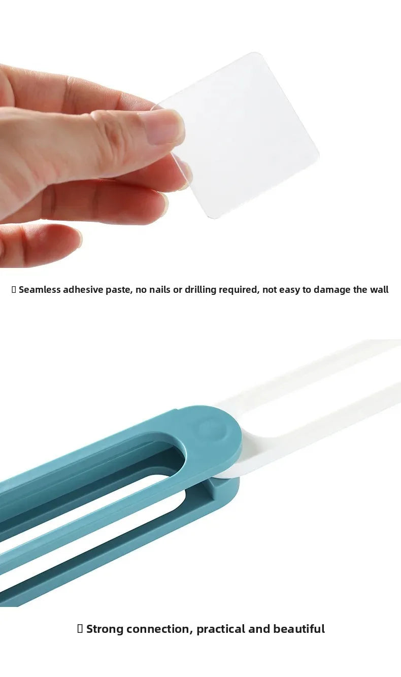 Drei-in-eins faltbare kreative Kunststoff Schuhregal, Schuhhalter, kein Bohren, Toilette Wand ,Lagerung, Badezimmer Lagerregal