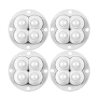 4 Stück klebrige drehbare Riemenscheibe, 360 Grad freie Drehung, selbstklebende Lenkrollen, Zubehör für Behälter, Aufbewahrungsbox, Möbel