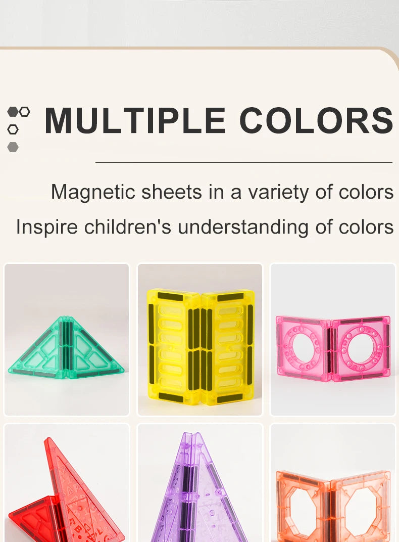 Magnetische Fliesen für Kinder im Alter von 3–5 Jahren, 4–8 Magnetspielzeug für 3 4 5 6 7 8+ Jahre alte Jungen, Mädchen, Kleinkinder, magnetische Bausteine, Vorschule