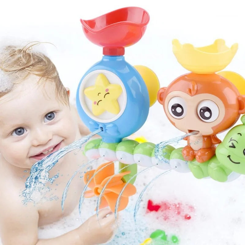 Badespielzeug für Kleinkinder im Alter von 1, 2, 3 Jahren, Mädchen, Jungen, Vorschule, Neugeborene, Badewanne, Wasserspielzeug, langlebiges interaktives Säuglingsspielzeug