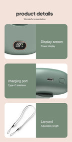 Mini ventilateur de cou portable à suspendre, sans pales, rechargeable par USB, idéal pour les sports de plein air et les voyages.