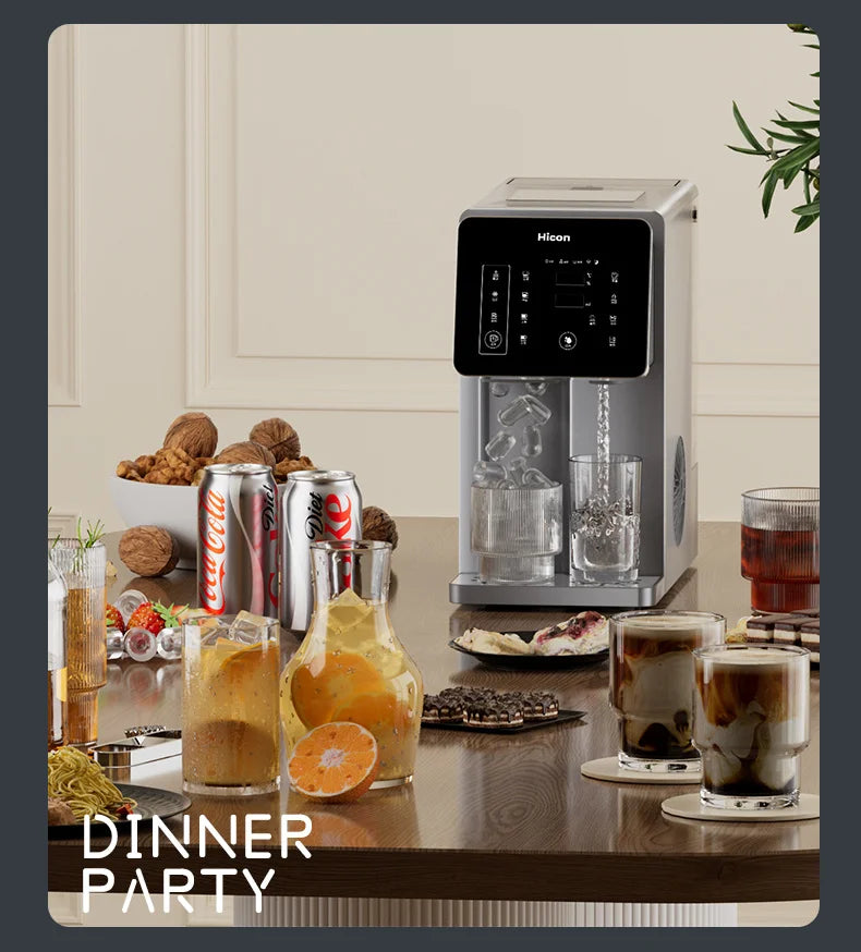 3-in-1-Eisbereiter und Wasserspender: Haushaltsgerät für die Arbeitsplatte mit sofortiger Erwärmung/Kühlung, großes Fassungsvermögen, energiesparend