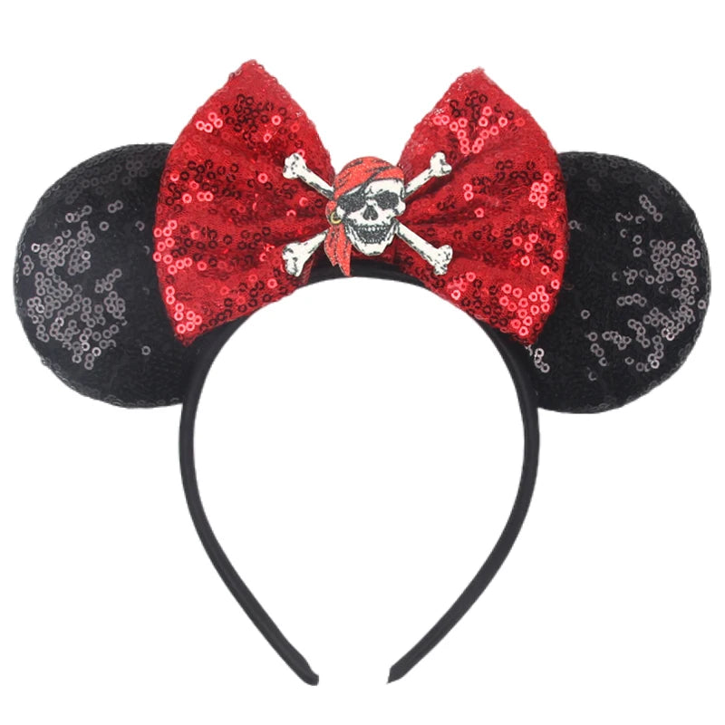 Prinzessin Haarreif mit Pailletten-Bogen – Disney-Motive, Halloween & Party | Damen & Kinder