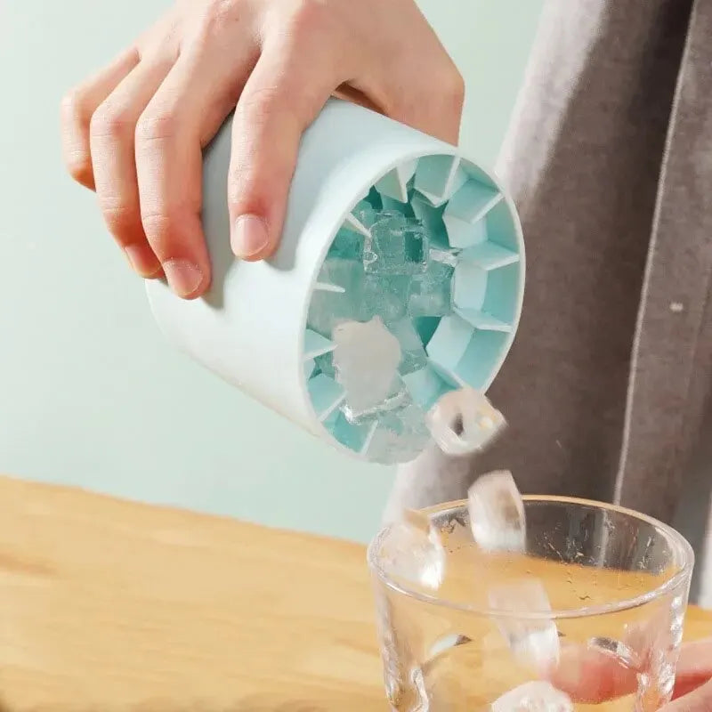 Silikon-Eiswürfelform, runder Eiskübel, Sommer, selbstgemacht, DIY, Kühlschrank, Einfrieren, Eismaschine, kreative Eiswürfelform, Barzubehör