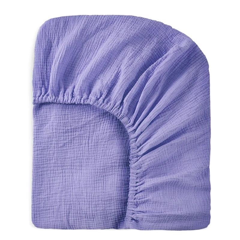 Bequeme Baumwollbettlaken, weiche und atmungsaktive Babybett-Spannbettlaken, Matratzenbezug für Kleinkinder