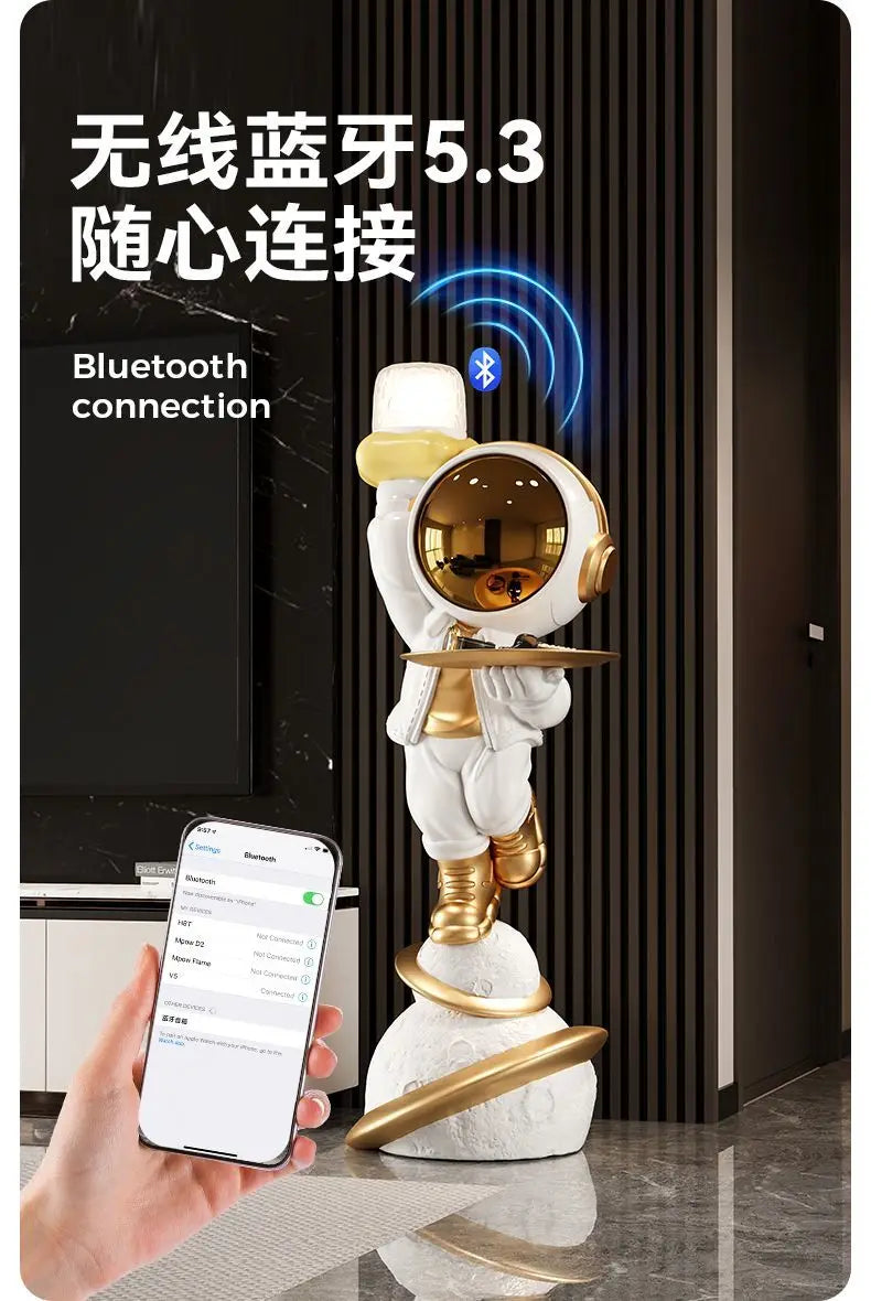 Moderne nordische Stil Wohnkultur Astronaut stand große Ornamente Skulptur Harz Handwerk Statue Schlafzimmer Einweihungsgeschenk