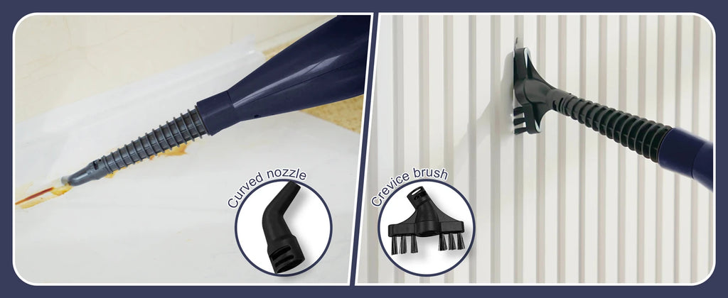 Dampfreiniger mit drehbarem Wischpad, 10-in-1, leichter Spin-Mop, 1300 W, leistungsstarker Bodendampfer für Zuhause, Hartholz, Laminat, VM6