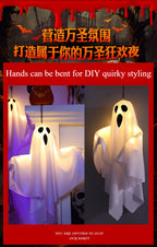Halloween Party LED Glow, Ghost Home Indoor Outdoor Dekoration, Lieferungen 2024, Spukhaus Bar Hängende Horror Requisiten mit Lichtern