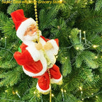Elektrische Santa Claus Klettern Seil Leiter Mit Musik Santa Musical Spielzeug Für Weihnachten Baum Wohnkultur Geschenke Für Jungen Und Mädchen