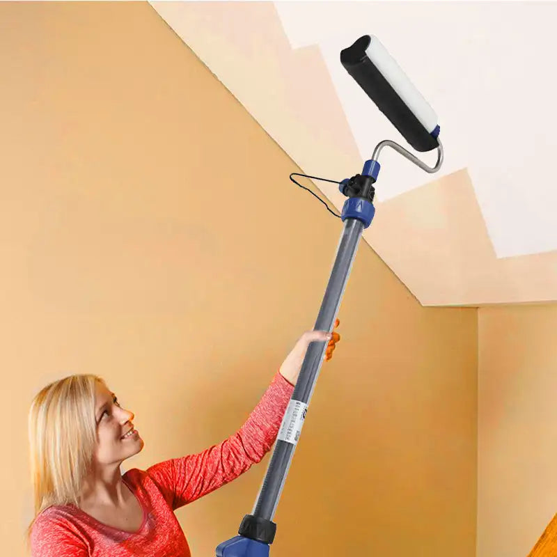 Multifunktionale selbstansaugende Schnellwalzenbürste, Teleskop-Farbrollerbürste, Wandputzen, Artefakt, 7-in-1-Farbroller-Werkzeug
