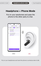 Übersetzer HTC NE20 Neue kabellose Bluetooth 6.0-Kopfhörer Übersetzungsfunktion