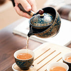 Chinesisches kung fu teeset sand keramik teeset reise kung fu teeset geschenk porzellan lila tontopf gegossen keramik teeset