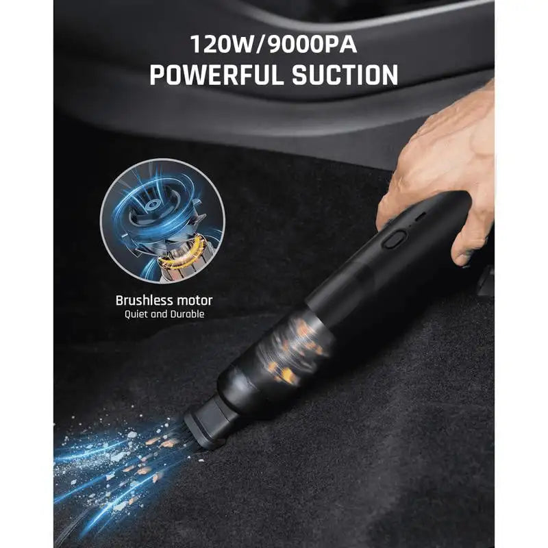 Fanttik Slim V8 Mate/V8 Apex tragbarer Akku-Autostaubsauger 12000Pa/30AW RobustClean Mini-Staubsauger mit flexiblem Schlauch und Haustierbürste