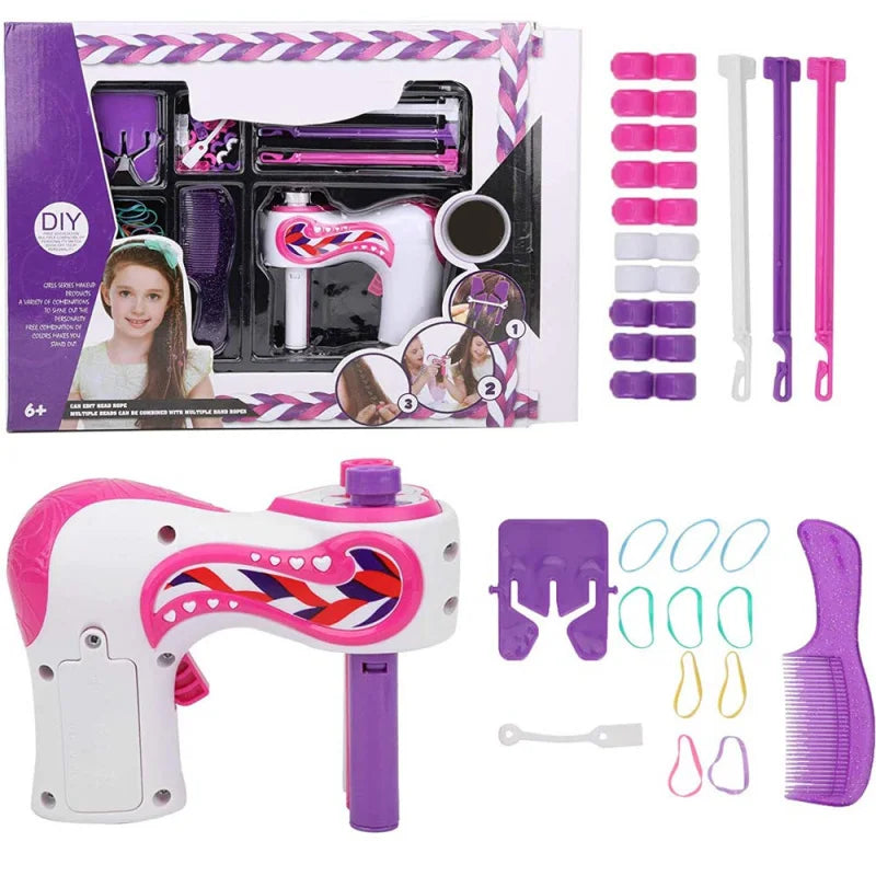 Mini-Dreisträngige geflochtene Haarmachine für Kinder, vollautomatische elektrische geflochtene Haarmachine
