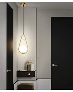 Nordische Glaskugel Pendel leuchten Messing schwarz Hängelampe modernes Wohnzimmer Esszimmer Schlafzimmer Dekor Decken leuchte Haus Lampen für Schlafzimmer Wohnzimmer Korridor Licht Balkon Lichter Decken leuchten