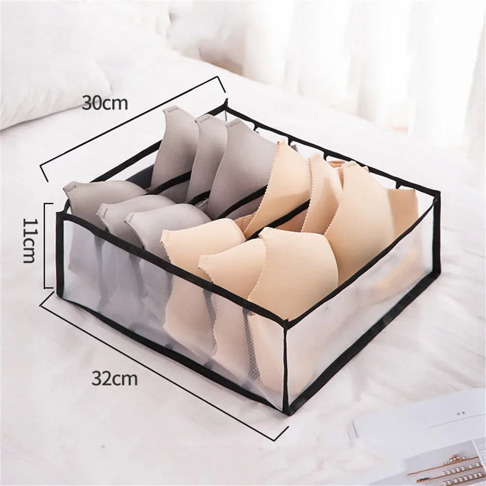 Kleider-Organizer, Jeans- und Hosen-Aufbewahrungsbox, Kleiderschrank-Schubladen-Organizer für Unterwäsche, BHs, Krawatten, T-Shirts und Socken, Organisationssystem