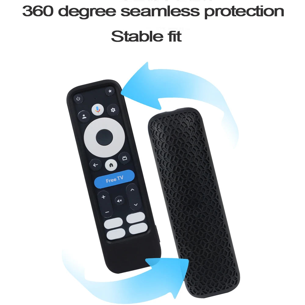 Silikon-Schutzhülle für Onn Google TV 4K Pro 2024 Fernbedienung – rutschfest, inkl. Lanyard