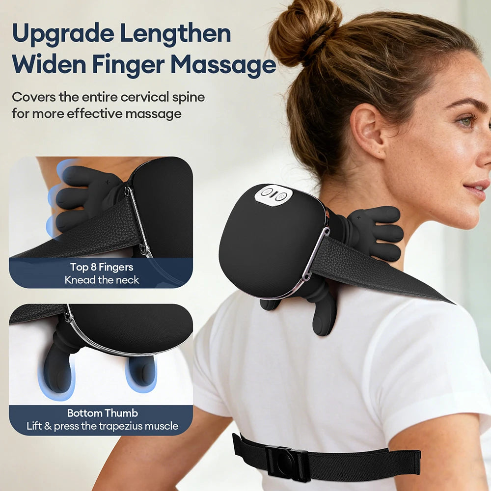 Kabelloses Nacken- und Schultermassagegerät mit 3 Intensitätsstufen