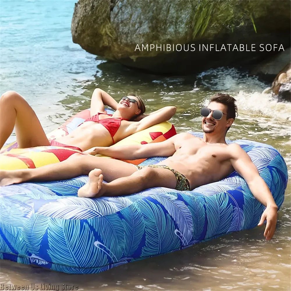 Aufblasbares Outdoor-Sofa – Sitzsack, Amphibien, für Pool, Strand, Camping & Garten, 9 Farben
