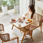 Ofenherstellung von Tee, Balkon, dreiteiliges Set aus Tischen und Stühlen, kleiner multifunktionaler elektrischer Keramikherd, Grillen-Esszimmer