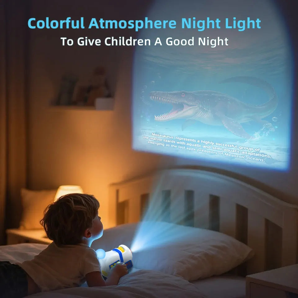 Story-Projektionsmaschine, Nachtlicht, integrierte 4 Audio-Story-Karten, Geschenk für Kleinkinder und Kinder, Mädchen, Jungen ab 3 Jahren