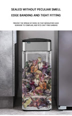 50l 60l Küche Smart Mülleimer Edelstahl Abfallbehälter automatische Mülleimer große Smart Eimer Müll Haus Papierkorb