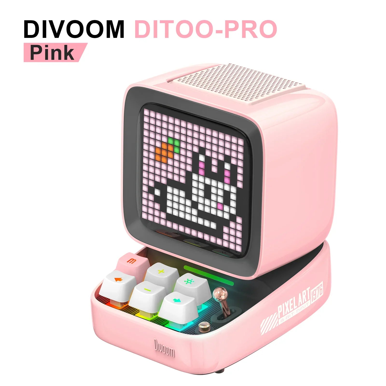 Divoom Ditoo-Pro tragbare Bluetooth-Lautsprecher Retro Pixel Kunst Wecker