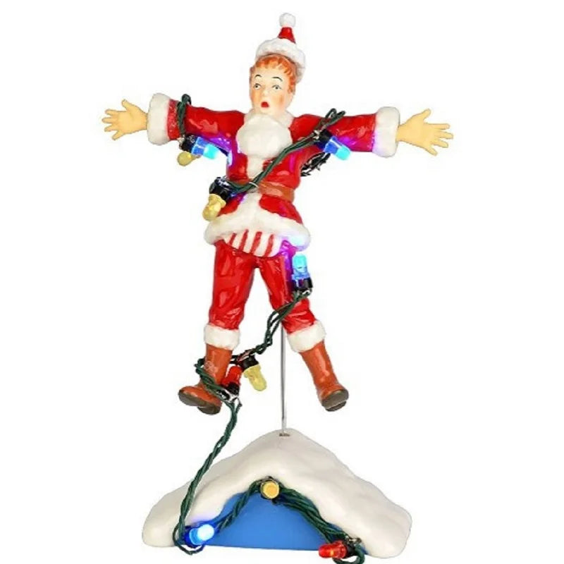 Weihnachten Leuchtende Harz Haus Santa Claus Auto Haus Ländlichen Urlaub Garage Dekoration Desktop Dekoration Statue Weihnachten Geschenk