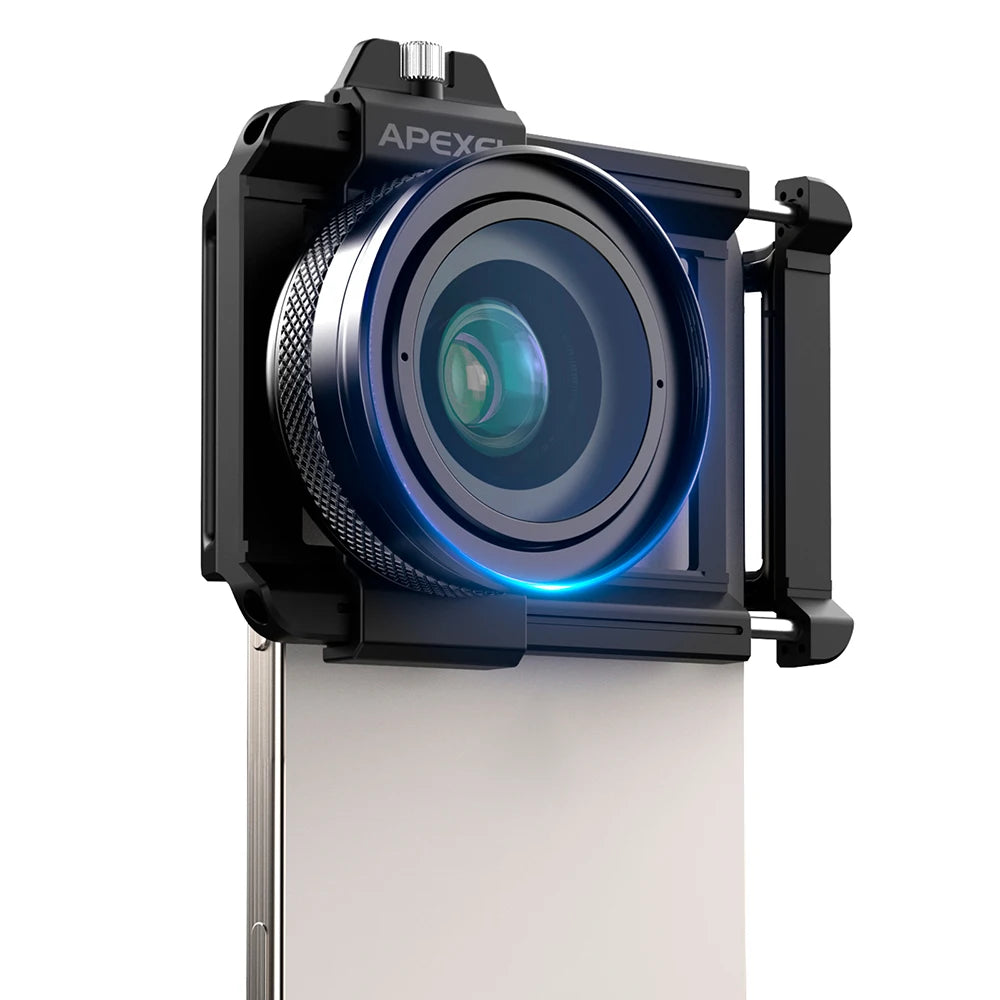 APEXEL 10-20x Zoom-Makroobjektiv-Set, Makrofotografie mit Smartphone und Universalclip für iPhone, Samsung, Xiaomi und die meisten anderen Smartphones